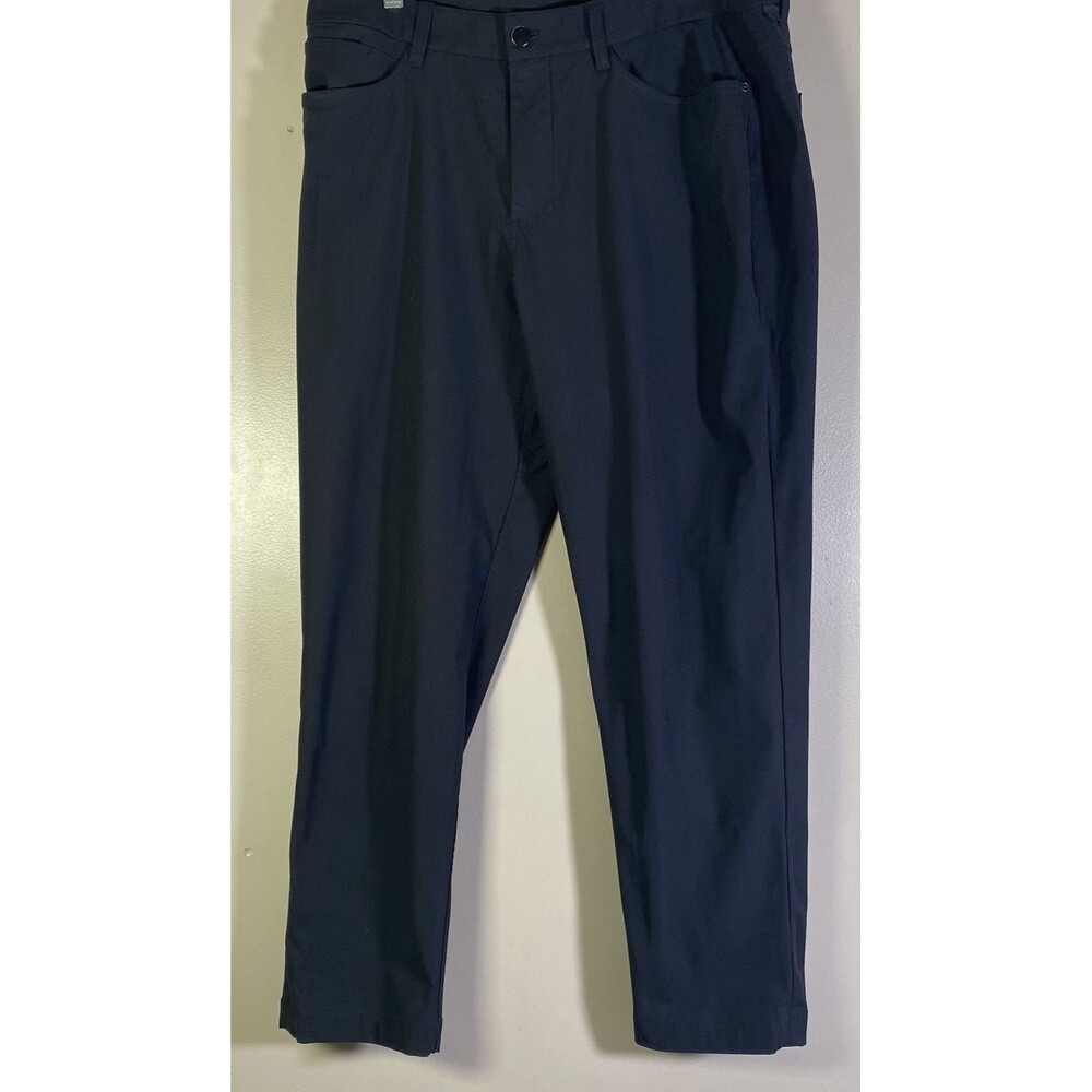 Lululemon ABC Pants Men 34 x 30 Black Slim Fit Stretch LM5AQHS